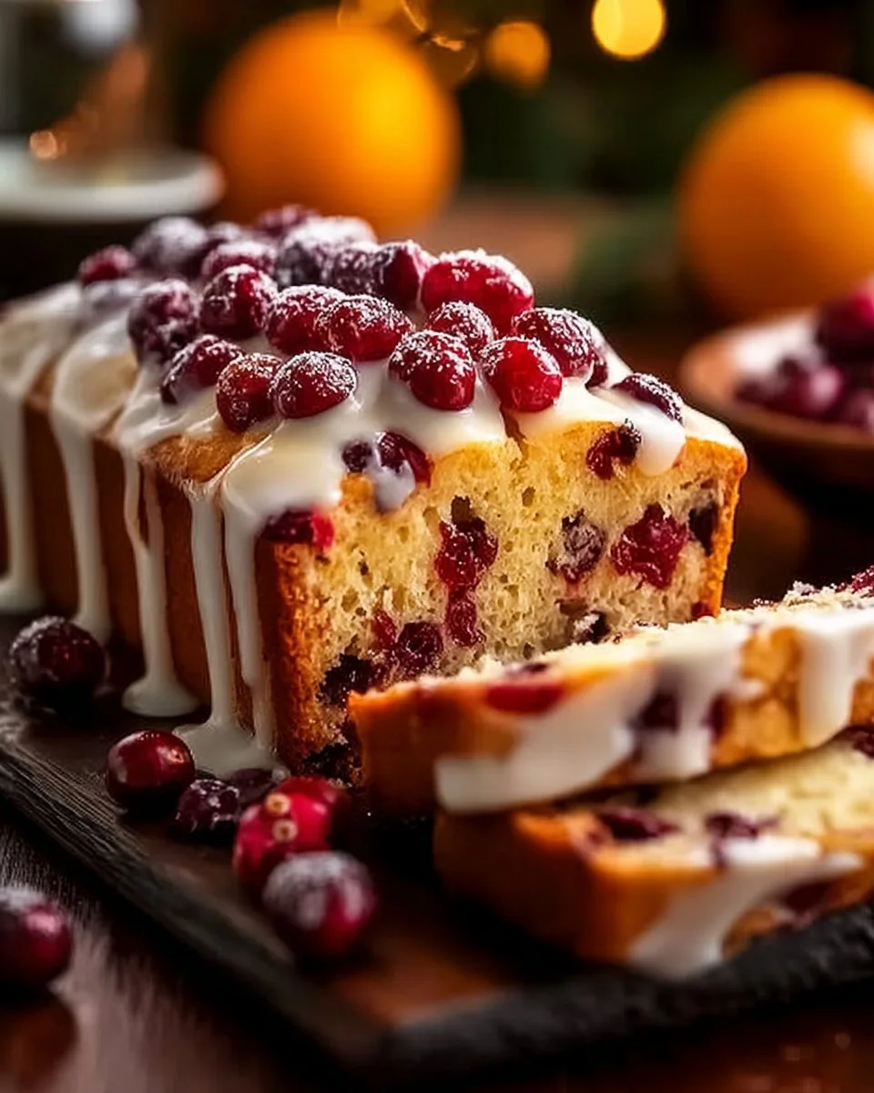 Pain à l'orange et cranberries moelleux, idéal à partager pour toutes les occasions.