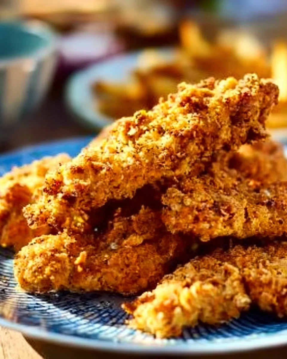 Tenders Croustillants KFC faits maison avec une croûte dorée et croustillante