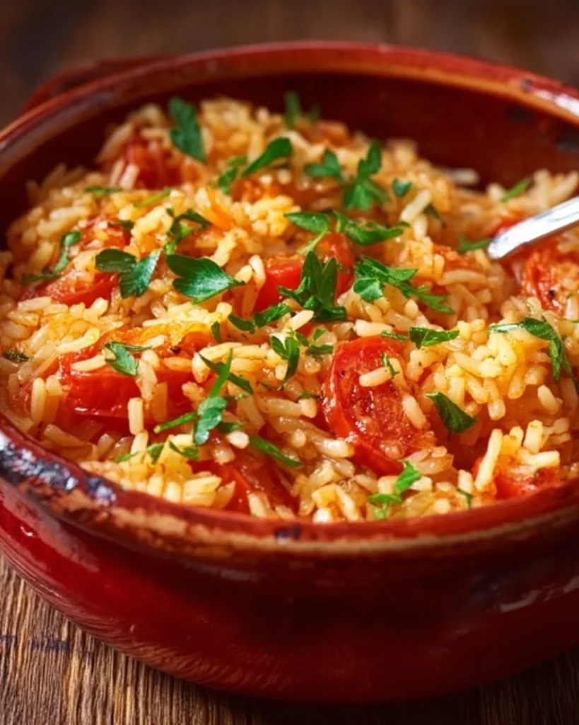 Riz à la tomate à la façon de grand-mère : un réconfort irrésistible