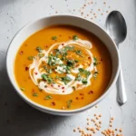 Recette de soupe de lentilles au Thermomix, plat sain et délicieux