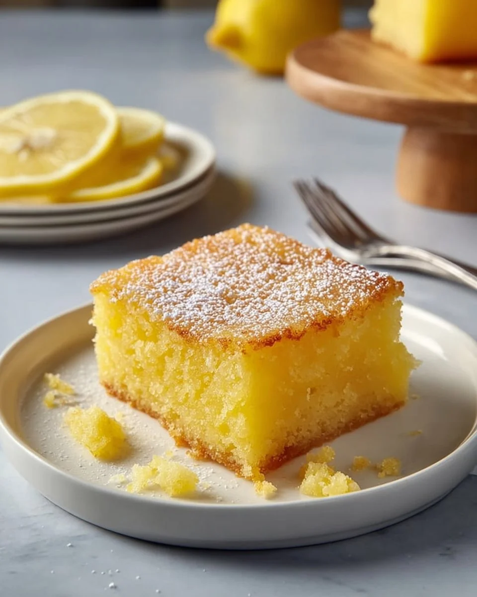 Image d'un délicieux Cake au Citron, moelleux et savoureux, prêt à être dégusté.