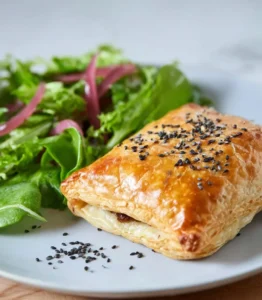 Chaussons feuilletés au pesto et mozzarella