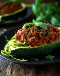 Courgettes à la Bolognaise savoureuses Courgettes à la Bolognaise savoureuses