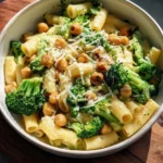 Recette de pâtes au brocoli et pois chiches, plat sain et rapide