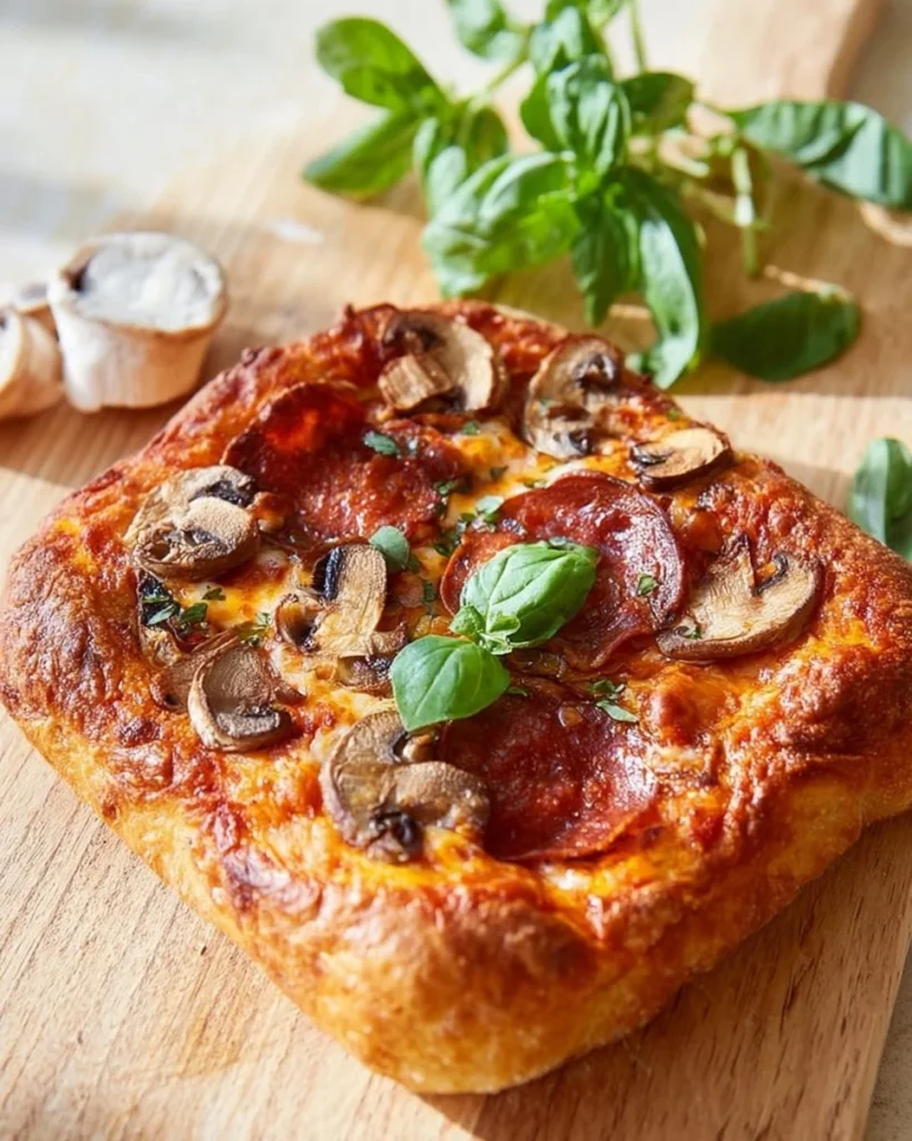 Pizza à croûte fourrée au fromage