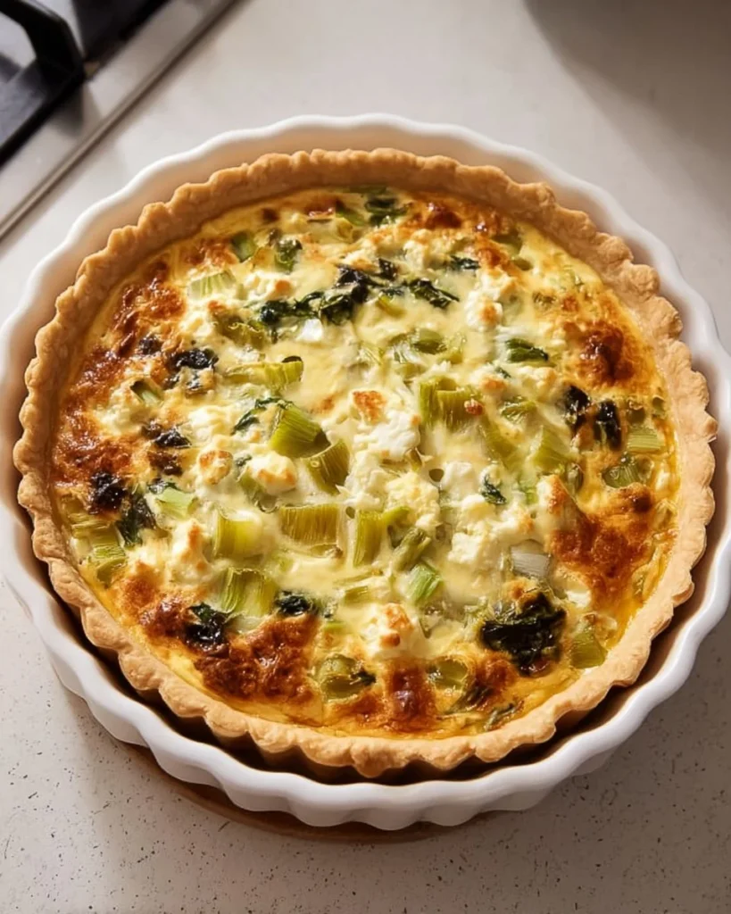 Quiche Poireaux et Fromage de Chèvre
