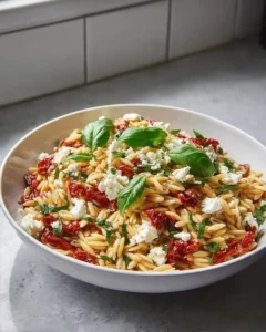 Salade méditerranéenne à l&rsquo;orzo