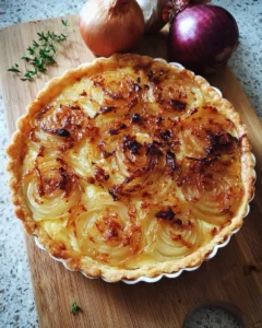 Tarte à l&rsquo;oignon et au Reblochon