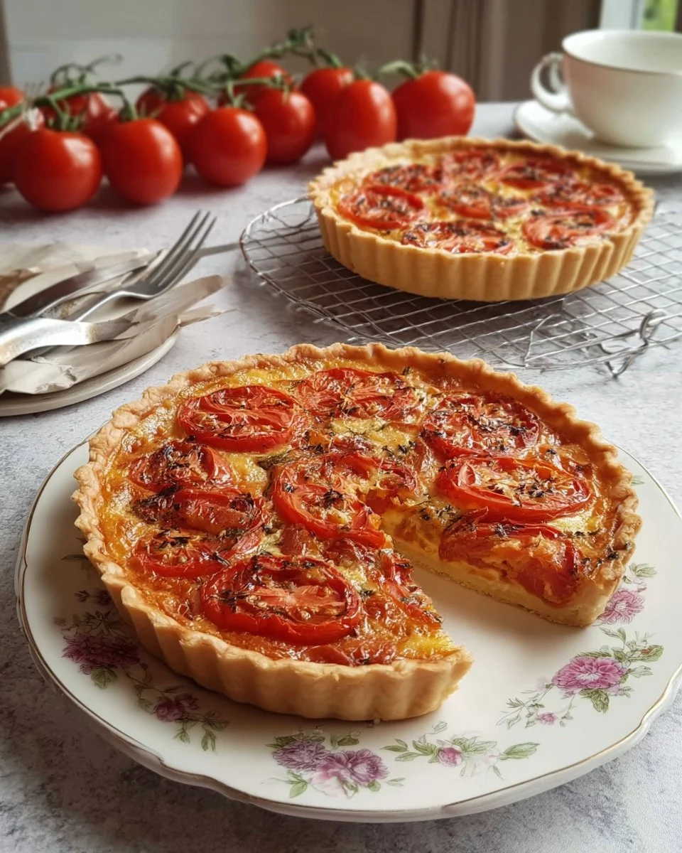 Tarte provençale à base de tomates, recette facile et délicieuse