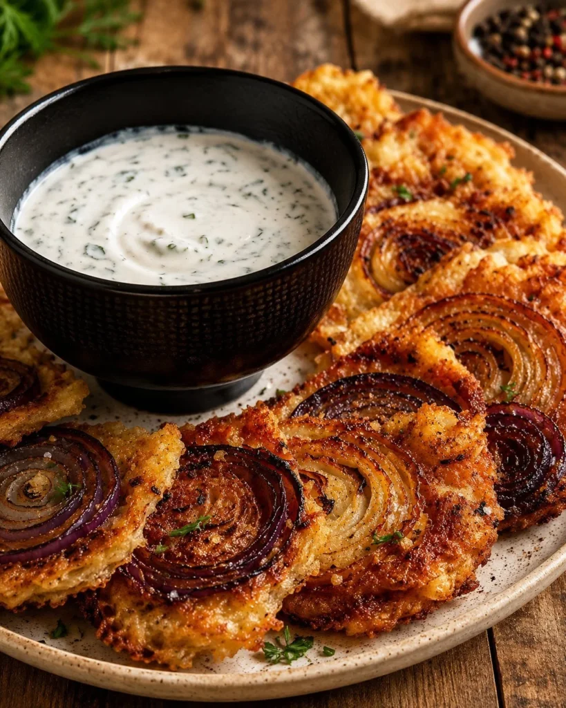 Bouchées d&rsquo;oignons crousti-parmesan