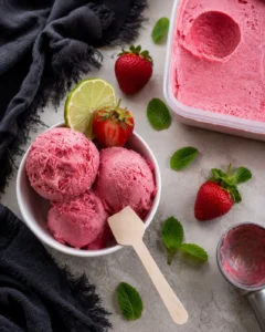 Glace à la fraise facile – Recette rapide Glace à la fraise facile – Recette rapide