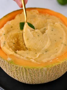 Glace rapide au melon