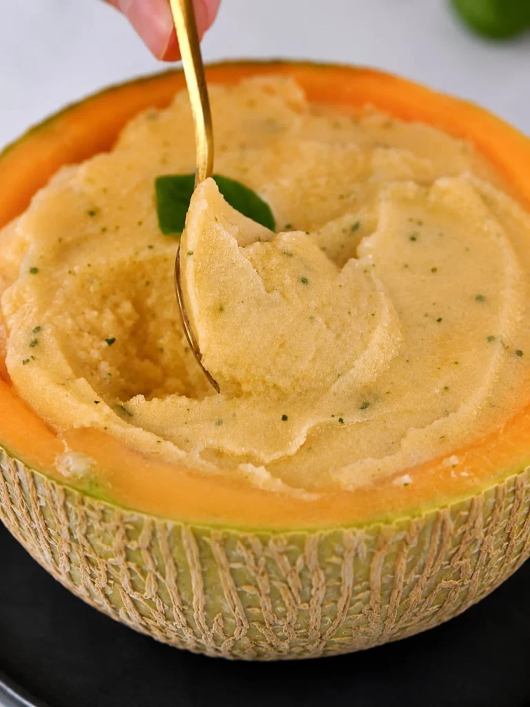 Glace rapide au melon
