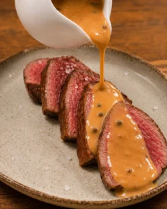 Pavé de boeuf à la sauce au poivre Pavé de boeuf à la sauce au poivre