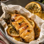 Poulet en papillotes aux agrumes, plat sain et délicieux