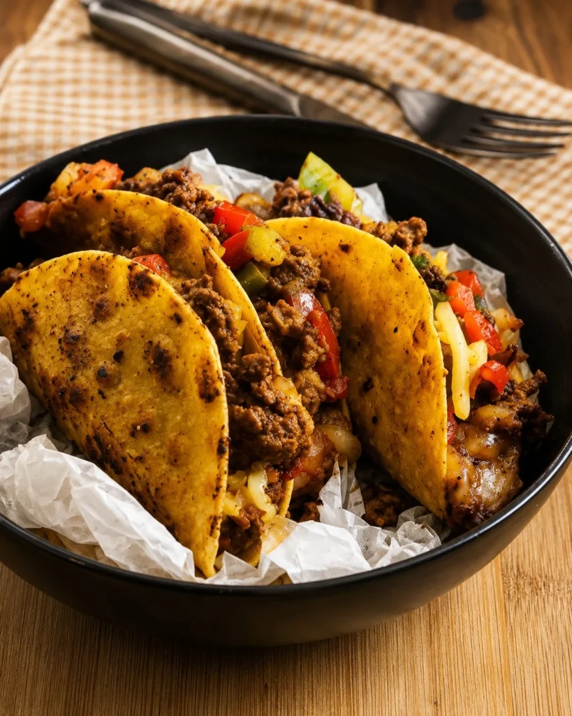 Tacos épicés au bœuf : recette facile