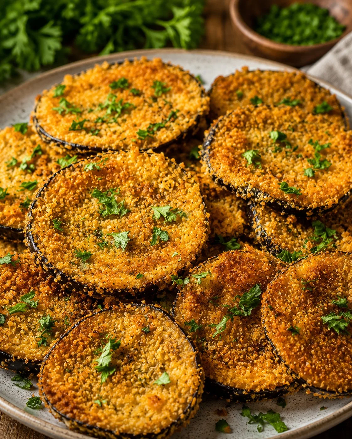 Escalope milanaise croustillante servie avec des garnitures délicieuses.