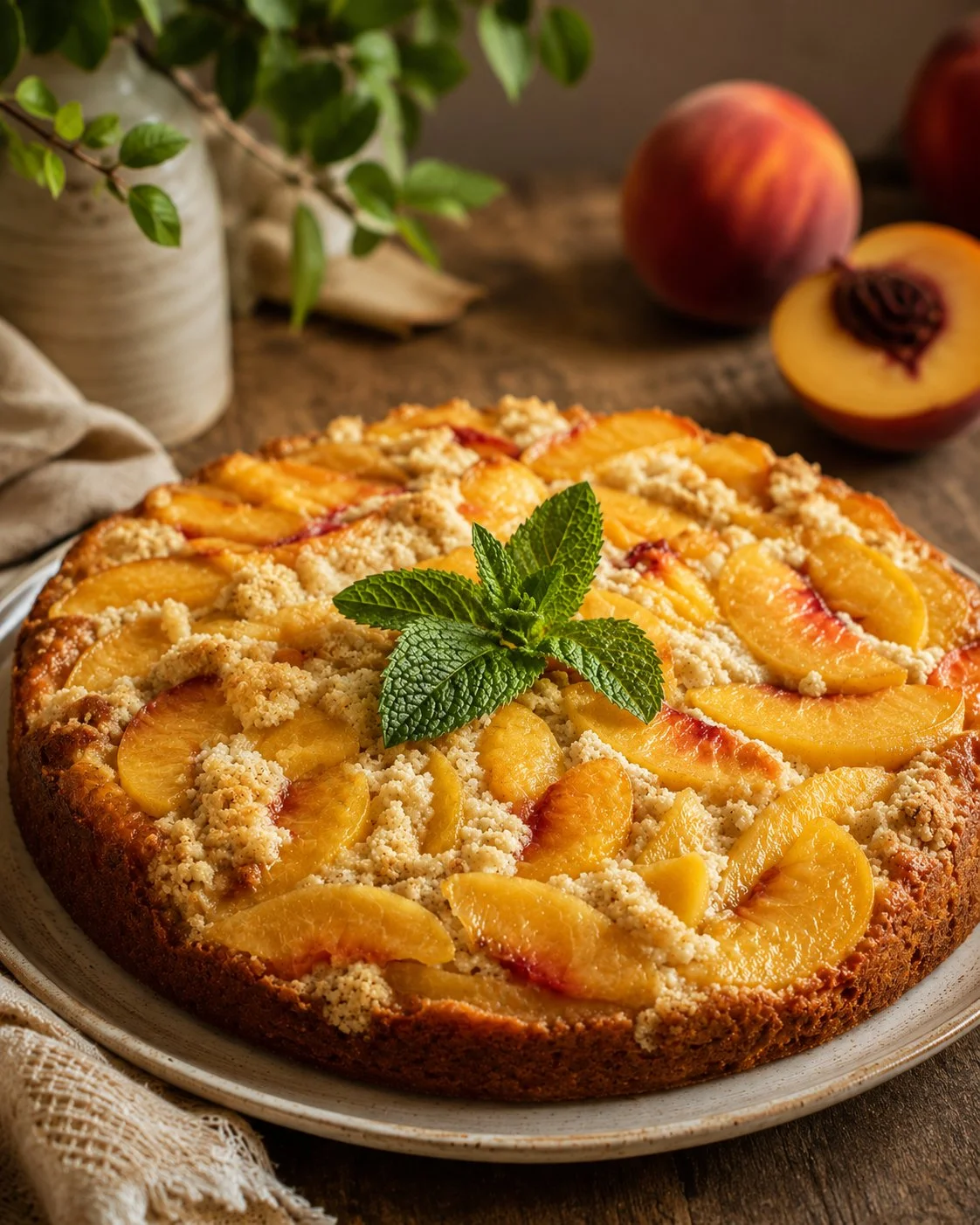 Image d'un gâteau renversé exquis et appétissant, parfait pour les gourmands
