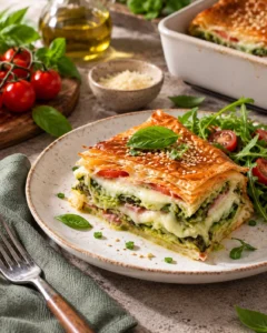 Accueil 2 Feuilleté à la courgette et mozzarella